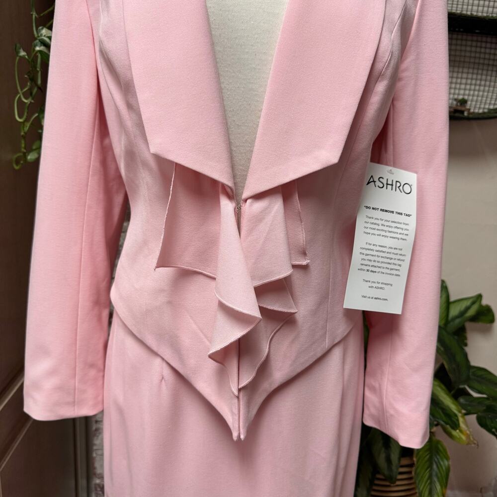 Pink Ruffle Skirt Suit Set - Picture 2 of 7